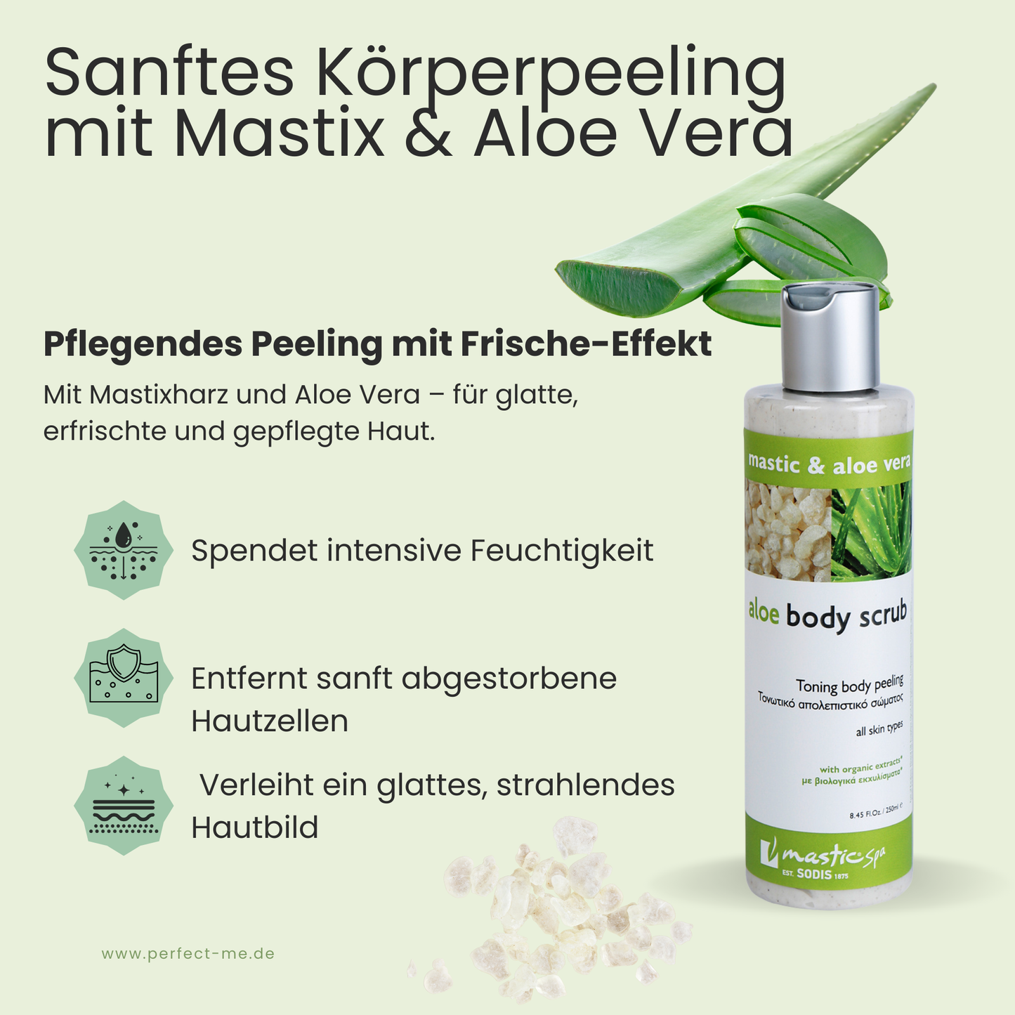 Aloe Körperpeeling mit Mastix