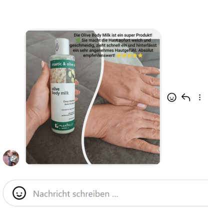 Oliven Körpermilch mit Mastix