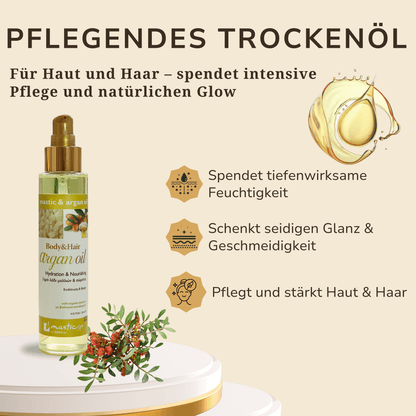 Körper-Haaröl mit Mastix & Arganöl 2-in-1 Pflege & Schutz