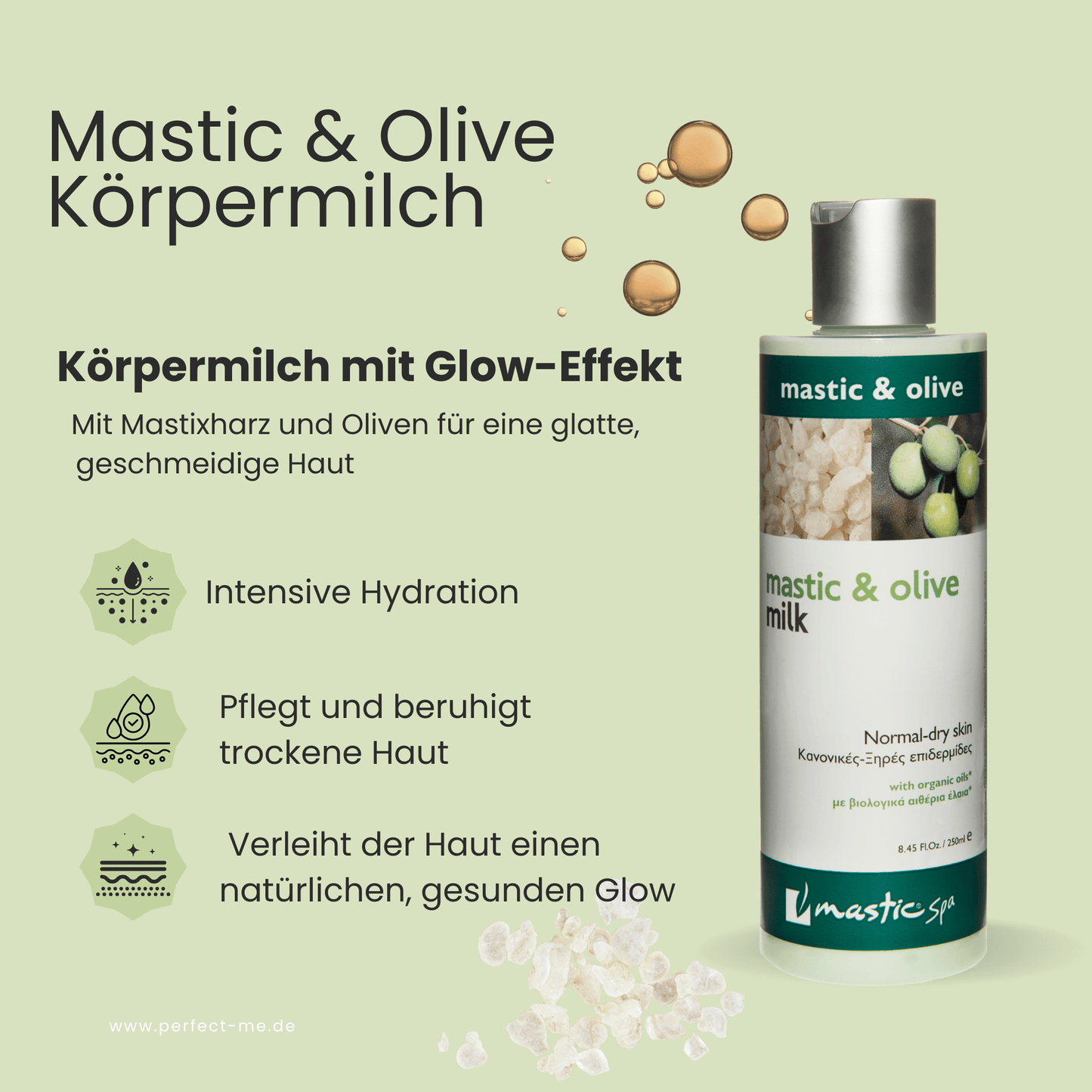 Oliven Körpermilch mit Mastix