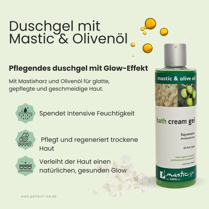Erfrischendes Duschgel mit Mastix & Olivenöl